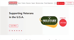 Desktop Screenshot of goodmanmfg.com