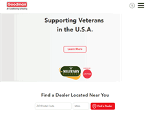 Tablet Screenshot of goodmanmfg.com